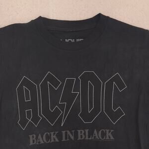 ACDC Band Crew Neck Short Sleeve Graphic T Shirt Mens Size Small S Black